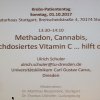 Der Vortrag über Methadon, Cannabis etc. wurde gut besucht und das ZDF hat gefilmt