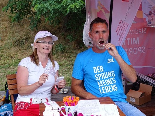 Typisierungsaktion beim Sprung meines Lebens 2017 in Halle