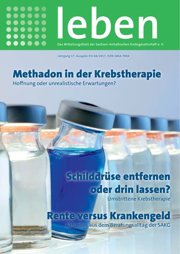 Titelblatt „leben“ Ausgabe 03+04/2016