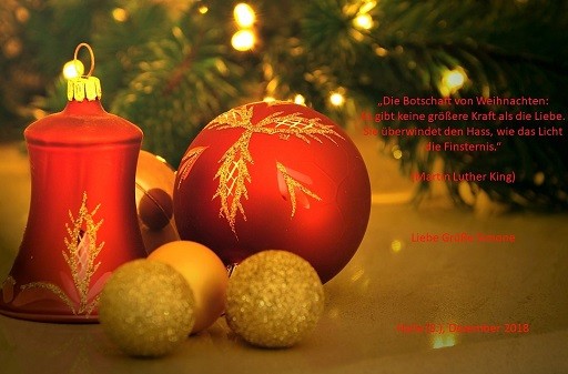 Weihnachtsgruß der Selbsthilfegruppe 2018