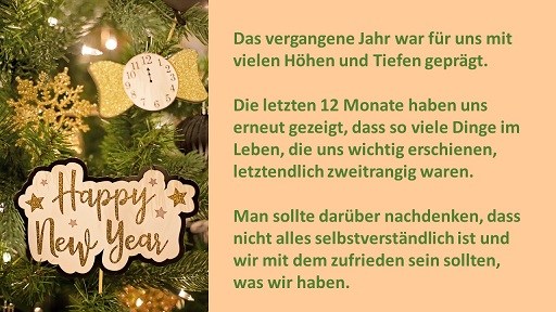 Neujahrsgruß der Selbsthilfegruppe für 2023