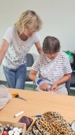 Gemeinsames Nähen von Leseknochen – August 2024