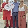 Vertreter rote Hosen - Darmkrebsvorsorge